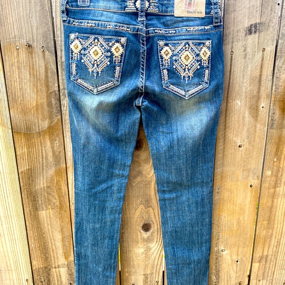 GRACE in LA women’s size 29 skinny Blue Jeans - Picture 2 of 8